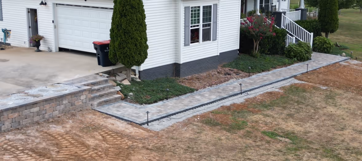 Hardscape work completed by Hammel Hardscapes in Knoxville, TN.