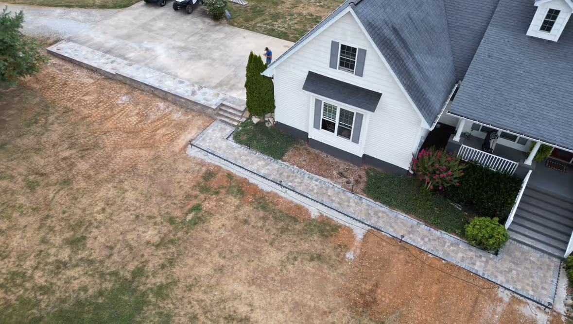 Hardscape work completed by Hammel Hardscapes in Knoxville, TN.