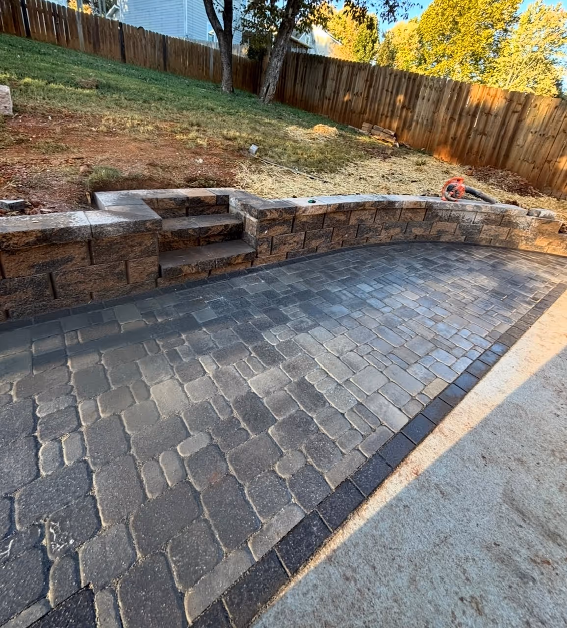 Hardscape work completed by Hammel Hardscapes in Knoxville, TN.