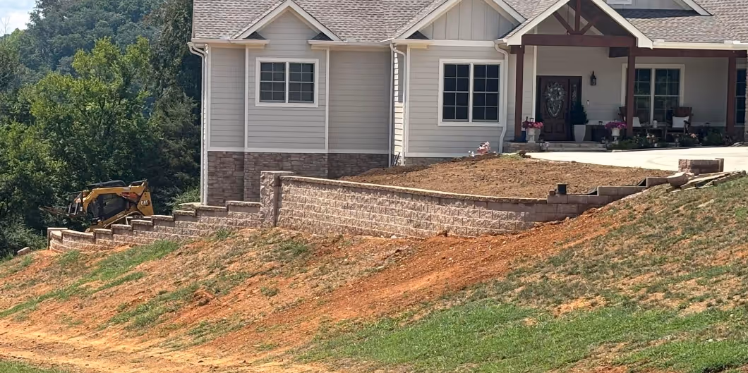 Hardscape work completed by Hammel Hardscapes in Knoxville, TN.