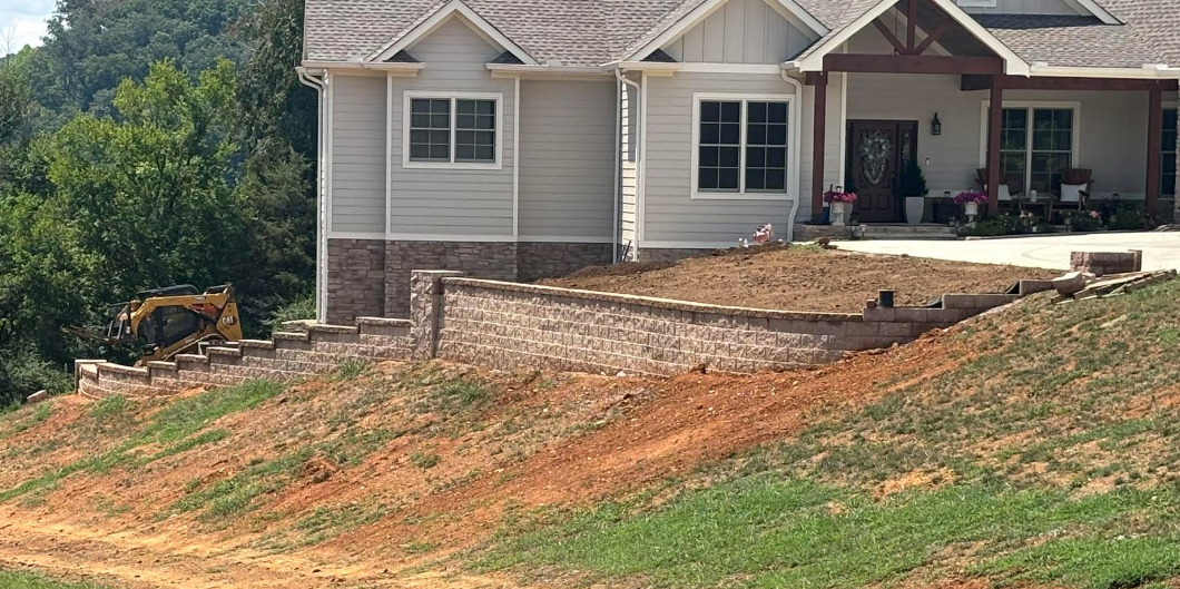 Hardscape work completed by Hammel Hardscapes in Knoxville, TN.