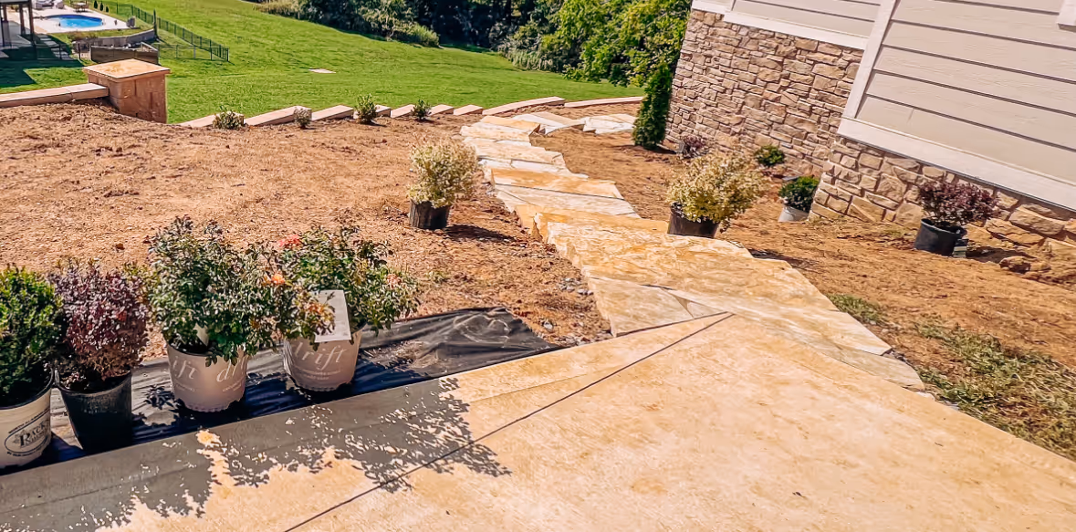 Hardscape work completed by Hammel Hardscapes in Knoxville, TN.