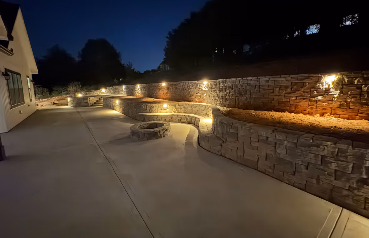 Hardscape work completed by Hammel Hardscapes in Knoxville, TN.
