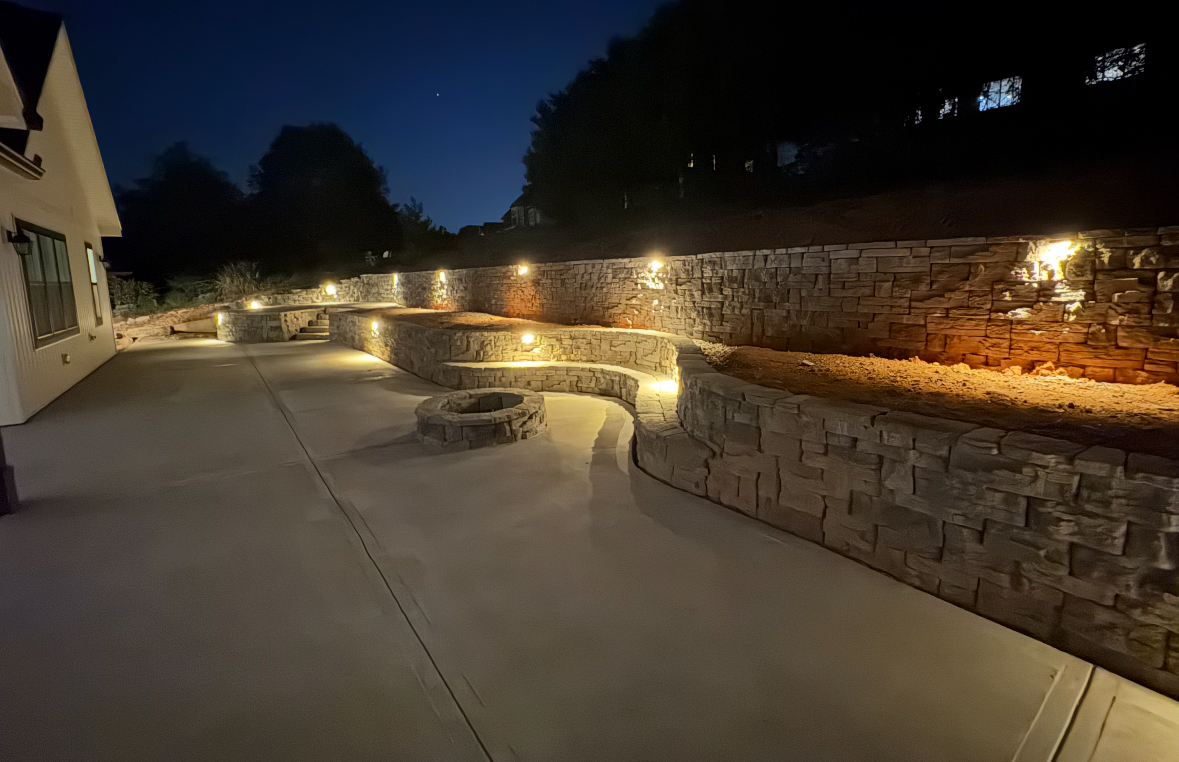Hardscape work completed by Hammel Hardscapes in Knoxville, TN.