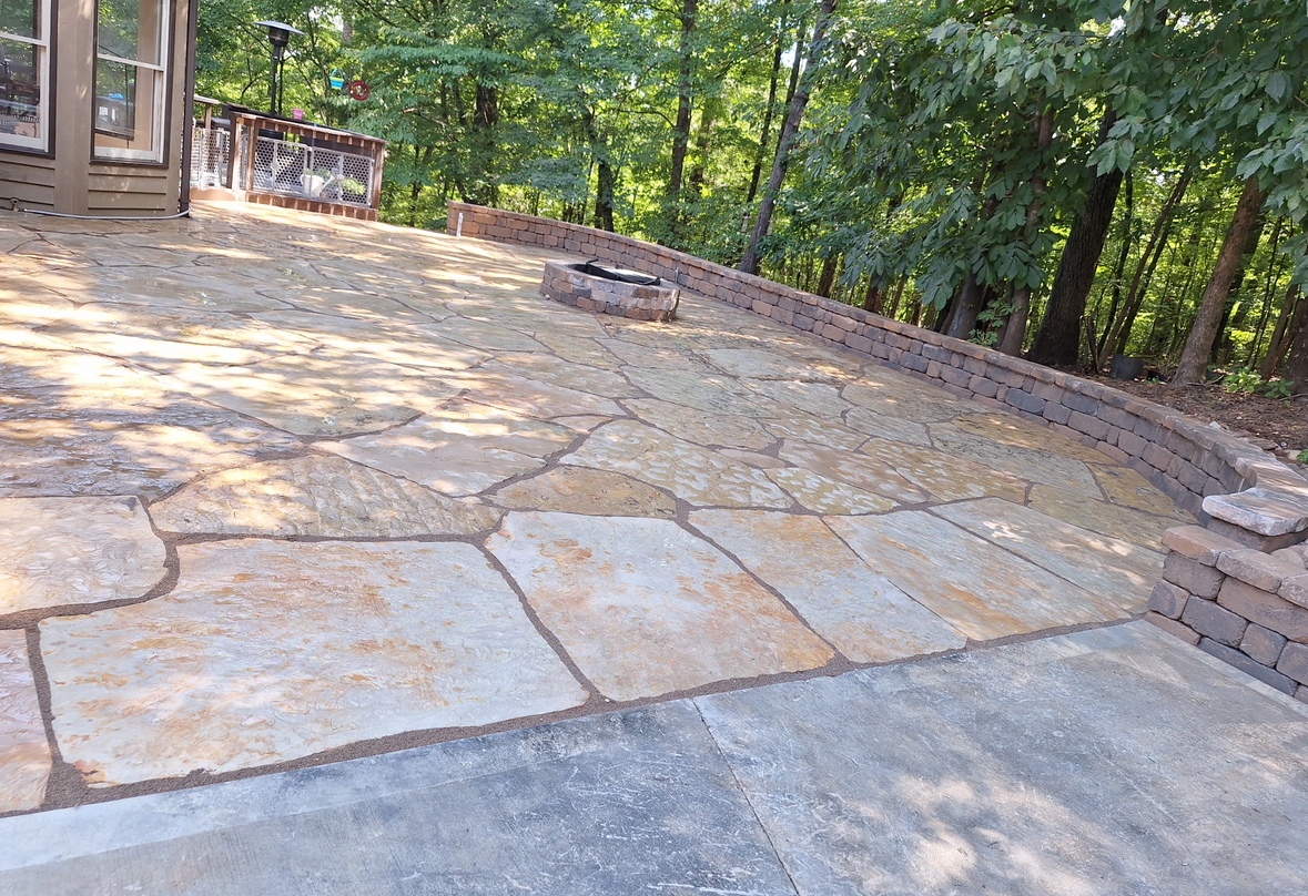 Hardscape work completed by Hammel Hardscapes in Knoxville, TN.