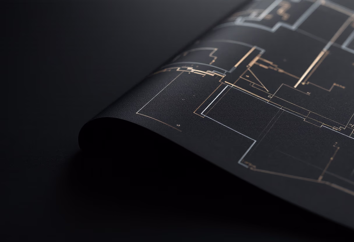 imagen de planos arquitectónicos de archivo