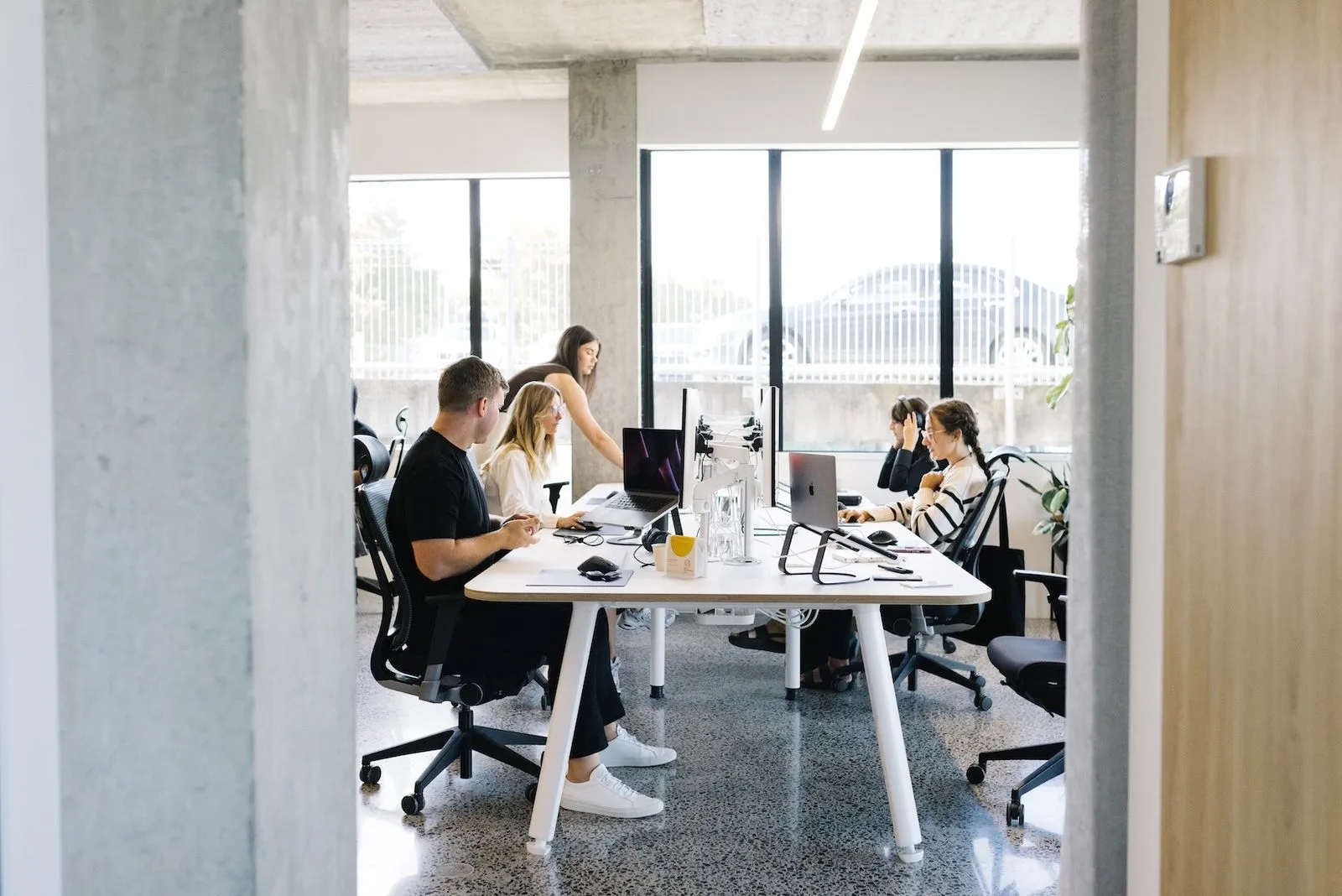 N4 Team working in the office.