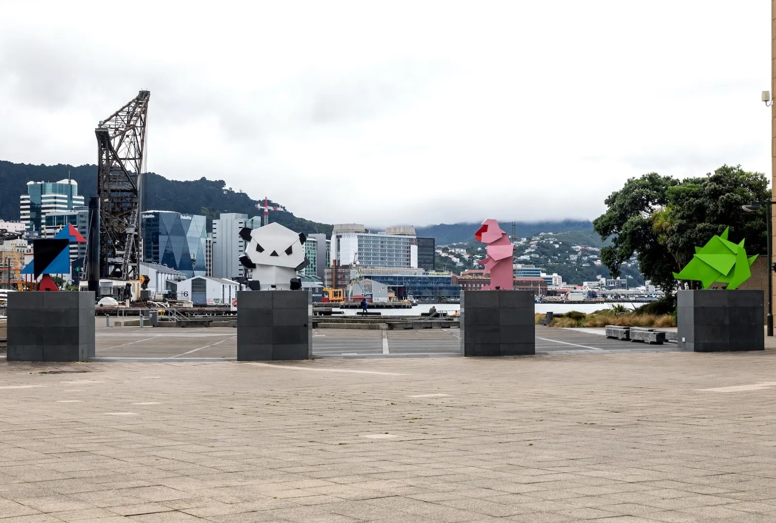 Paperpals sculptures at Te Papa, Wellington