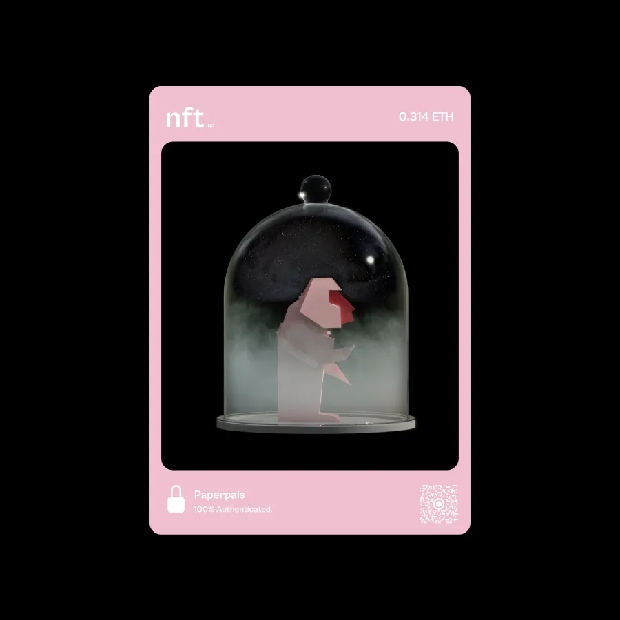 Paperpals monkey NFT card design by N4Studio