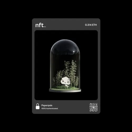 Paperpals panda NFT card design by N4Studio