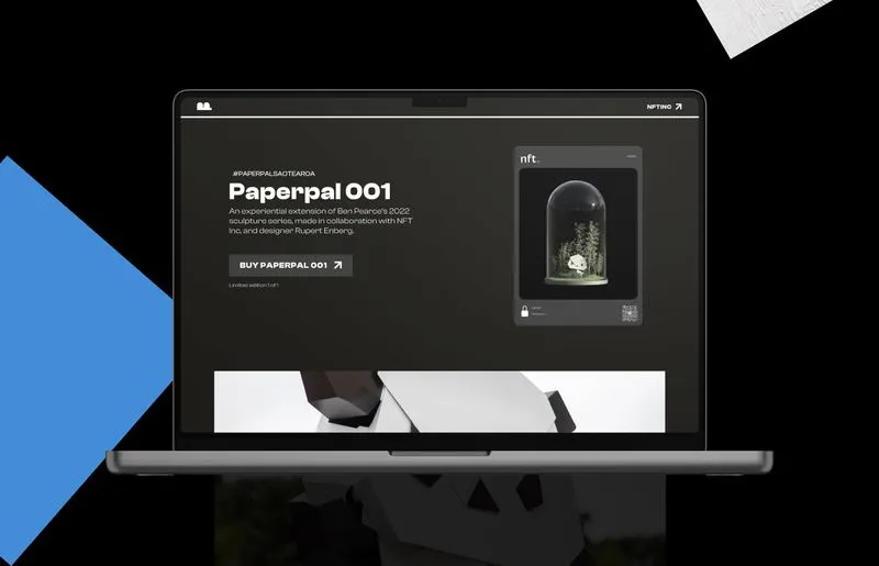Paperpals NFT collection website design by N4Studio