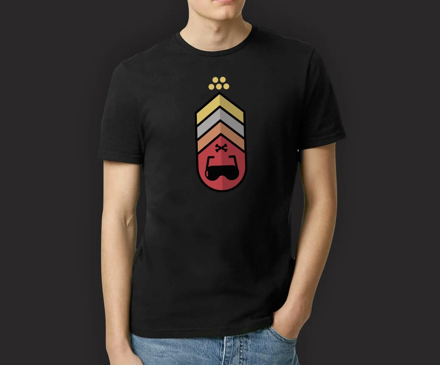 GAME Digital customer wearing black t-shirt with tribe badge