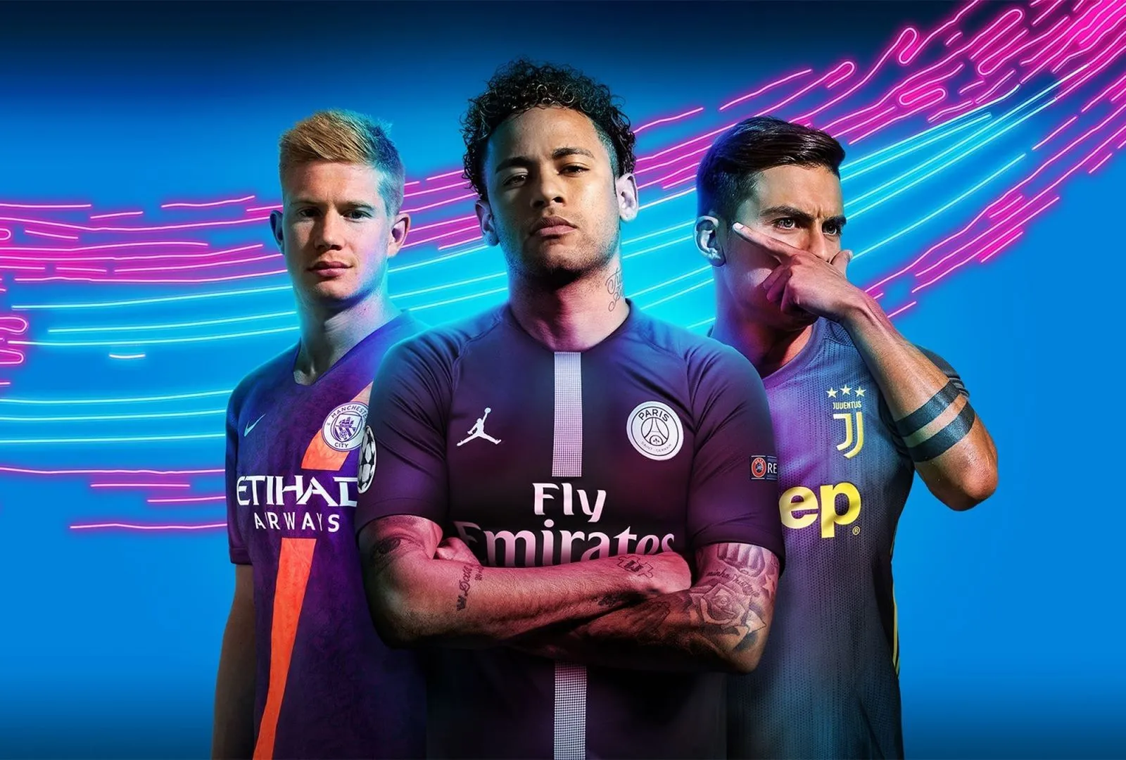 GAME Digital promotional design with professional football players by N4.Studio
