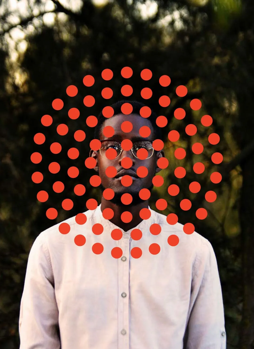 Poster of man with Good Soul Hunting branded symbol overlay