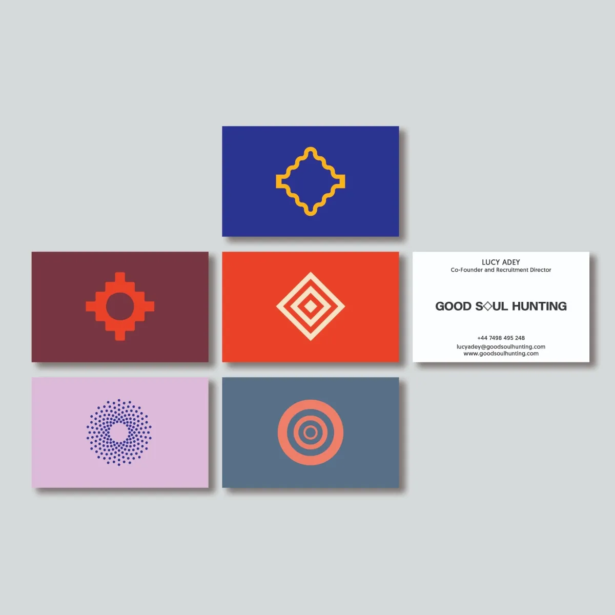 Good Soul Hunting business card designs by N4 Studio