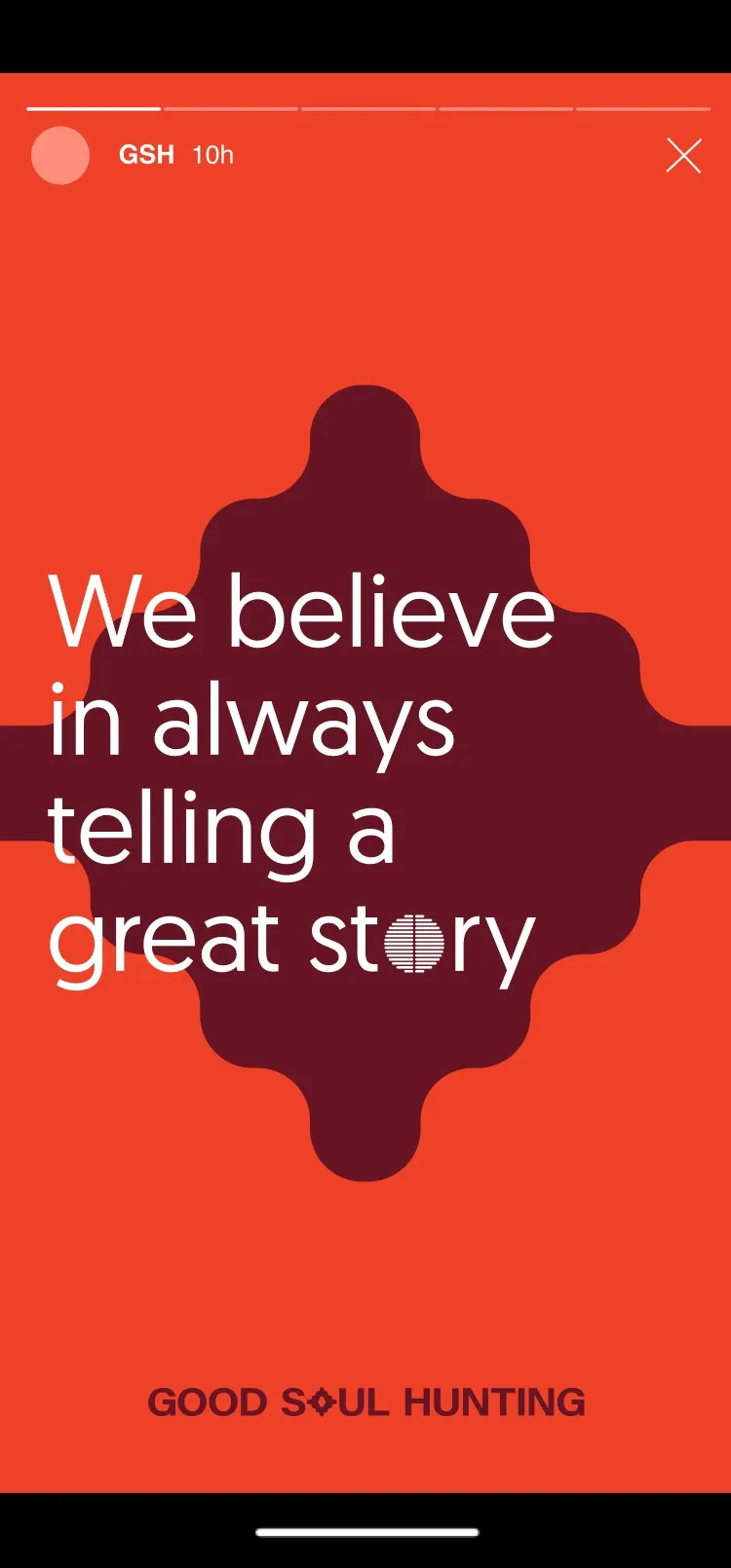 Good Soul Hunting social media marketing Instagram story 1