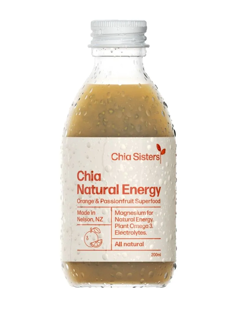 Chia Sisters Natural Energy drink 3D render