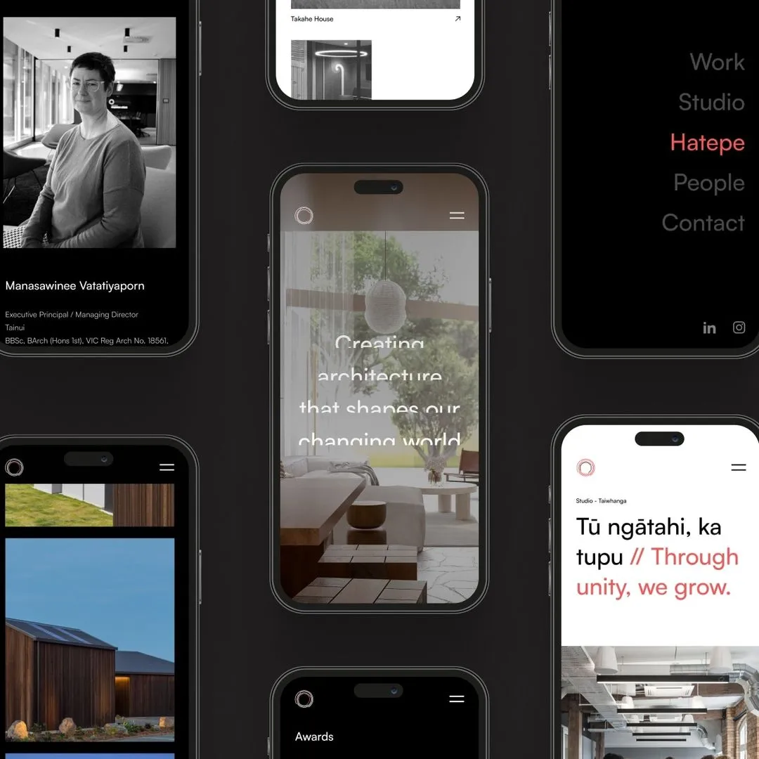 DesignGroup Stapleton Elliot mobile website design mockups by N4 Studio