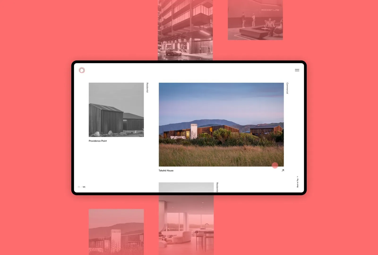 DesignGroup Stapleton Elliot website gallery desktop mockup by N4 Studio