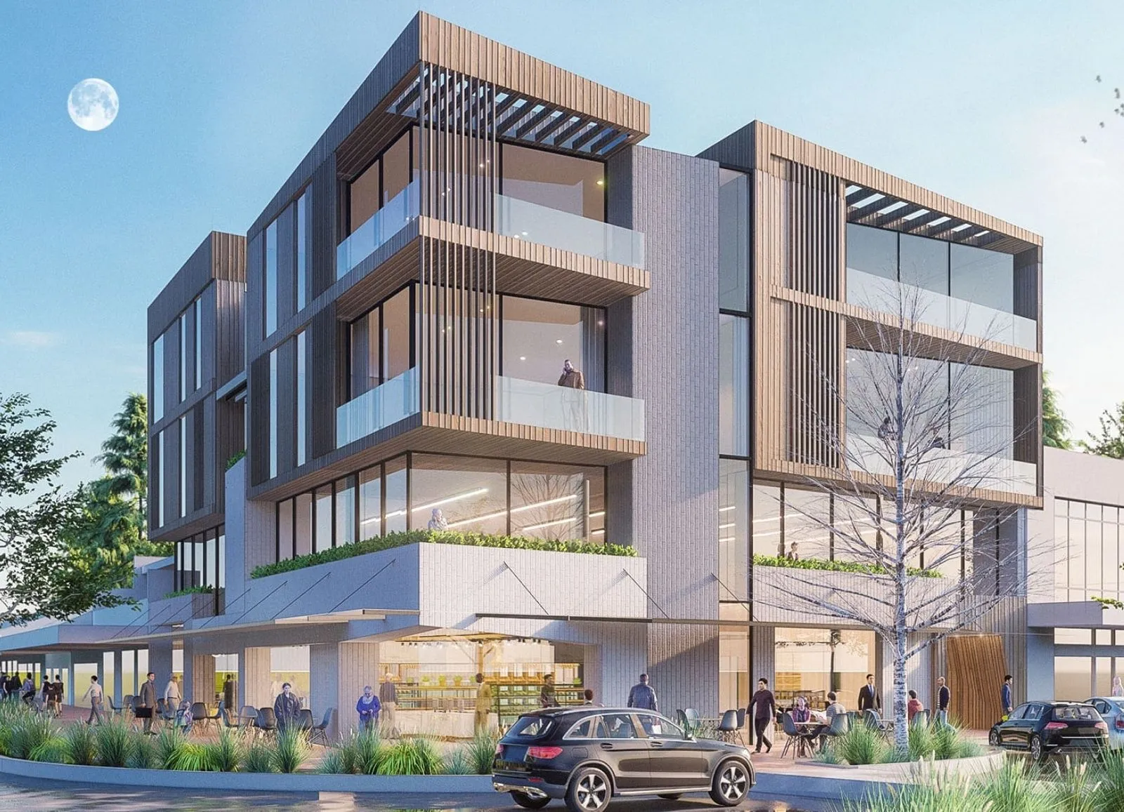 DesignGroup Stapleton Elliot exterior building case study render by N4 Studio