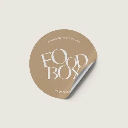 Foodbox sticker design by N4 STUDIO