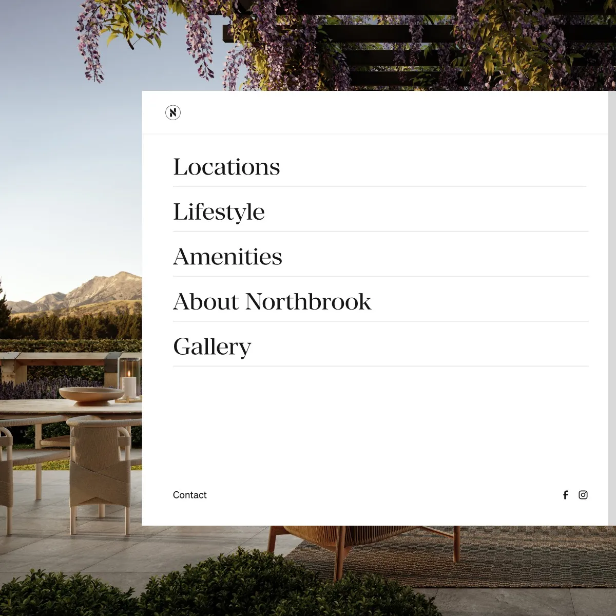 Website design for Northbrook, luxury later living