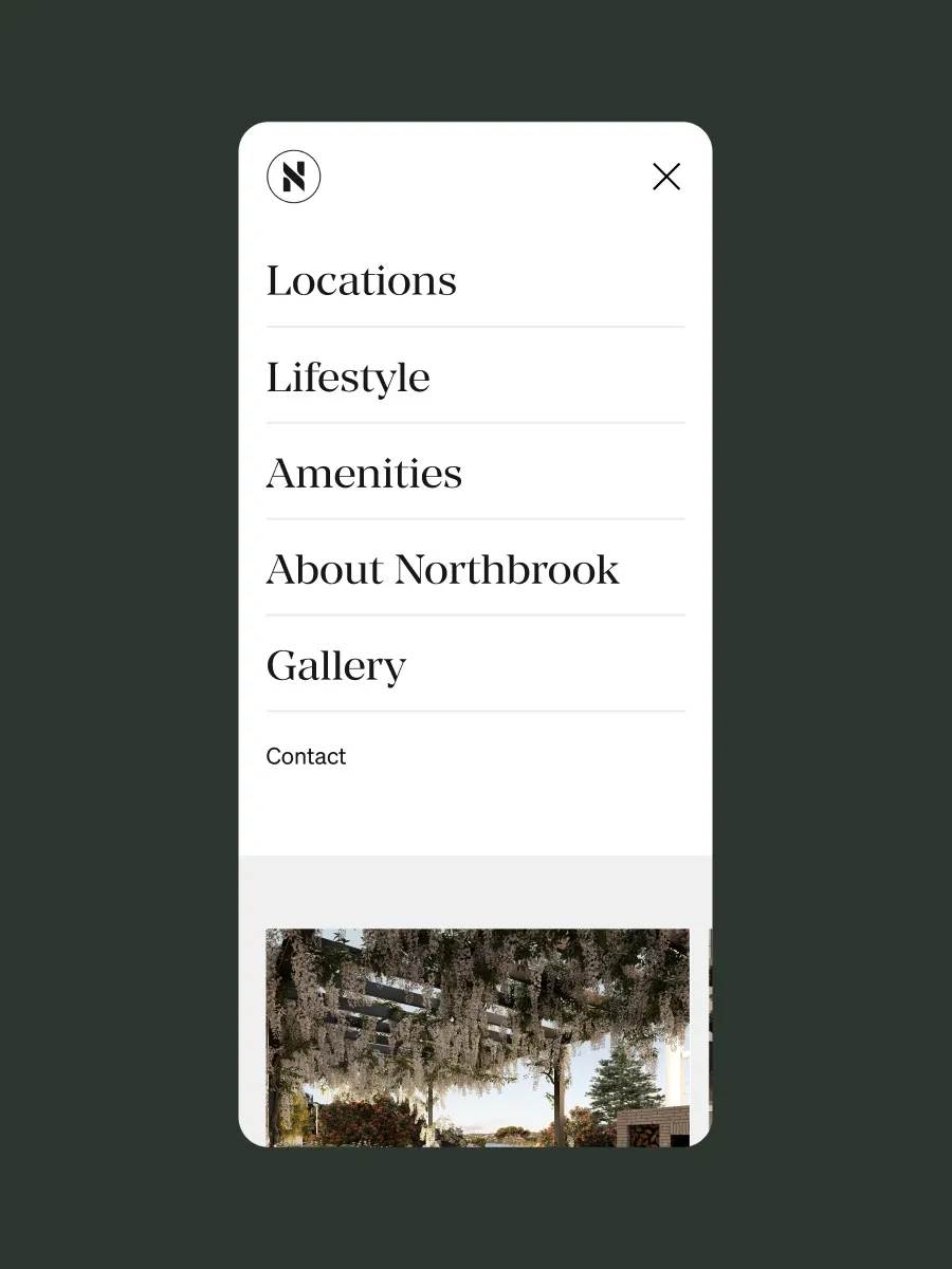 Northbrook Website Design in Webflow by N4 Studio
