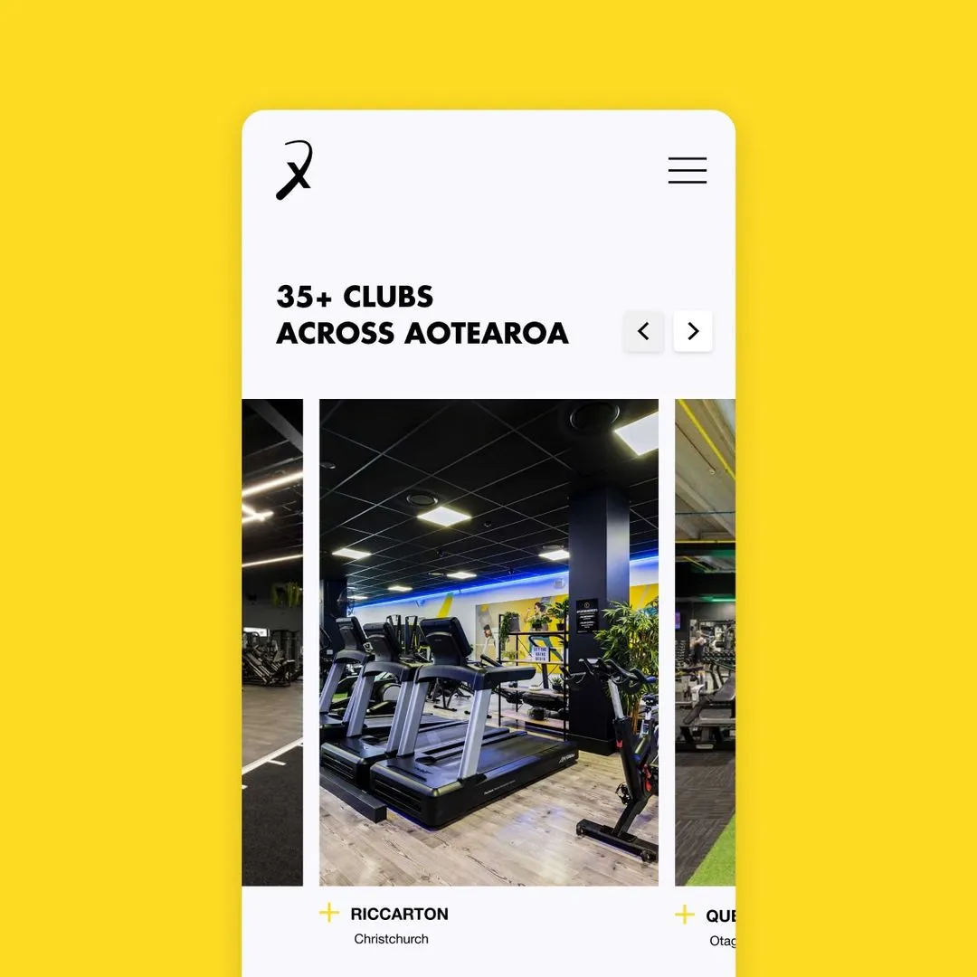 Website design for Flex Fitness by N4 Studio