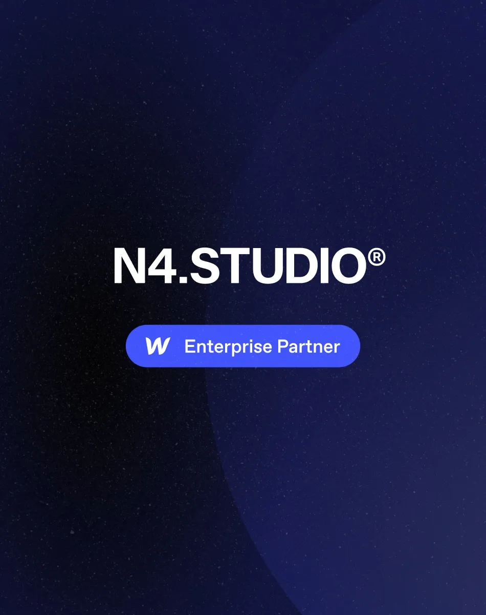 N4 Studio becomes a Webflow Enterprise Partner