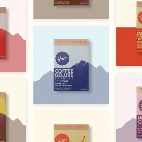 Yum Granola branding by N4 Studio