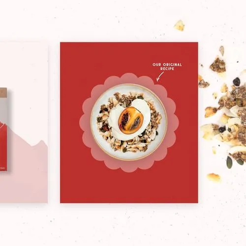Yum Granola branding by N4 Studio