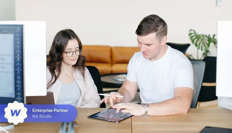 Partnering with N4 Studio, Webflow Enterprise Agency