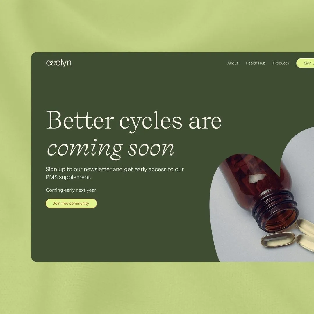 Evelyn Health Website Design by N4 Studio