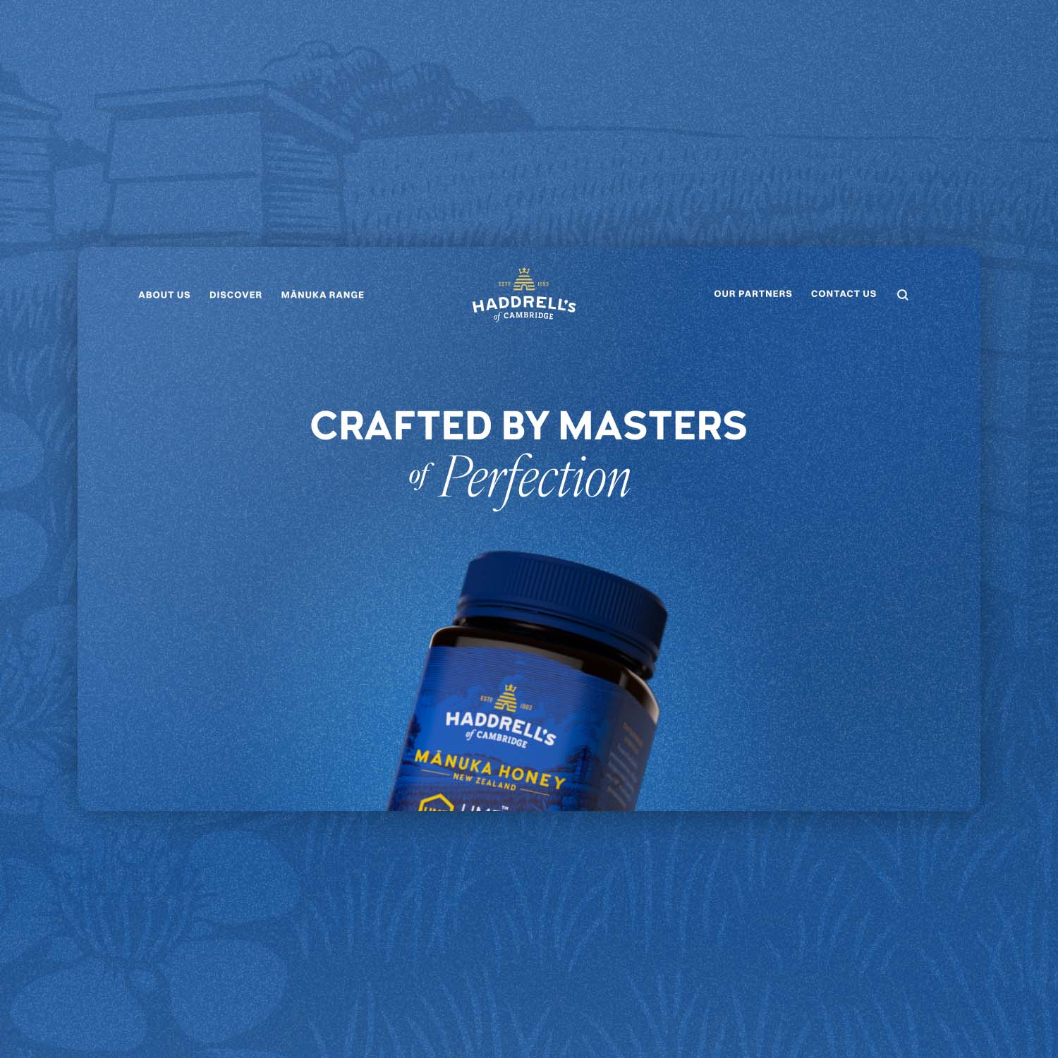 Haddrell's of Cambridge Website Homepage Landing Design by N4 Studio