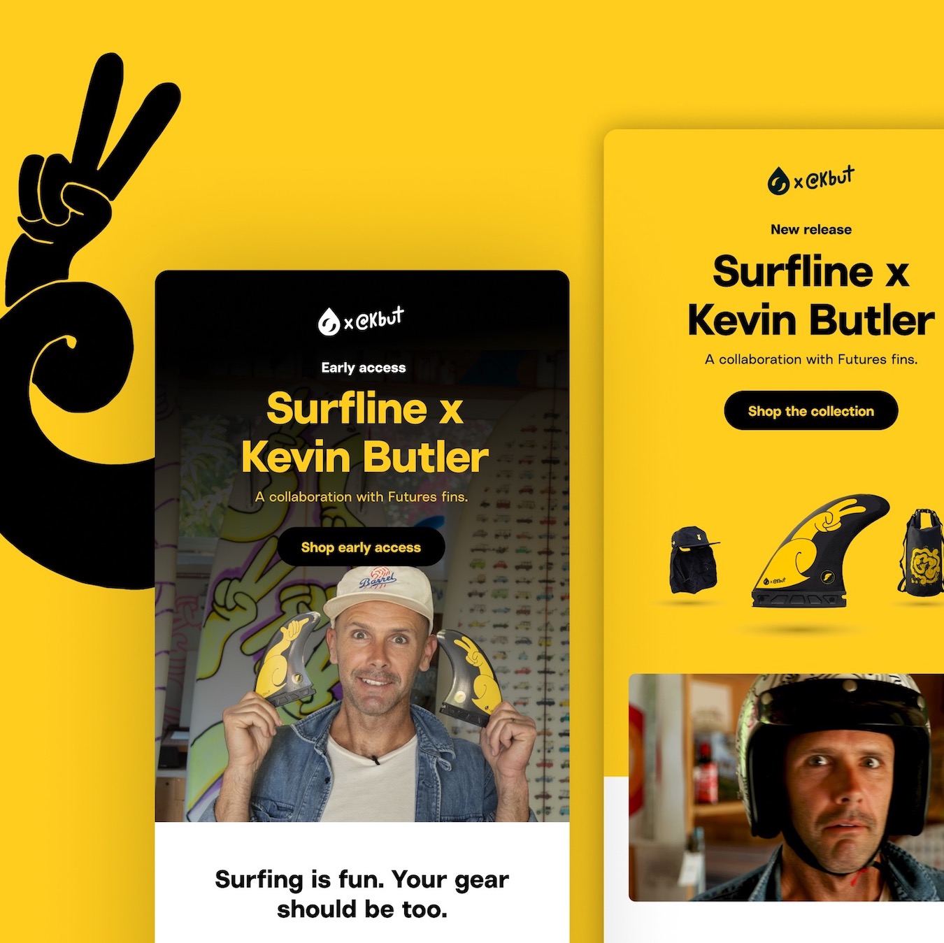 Surfline advertising colab design by N4Studio