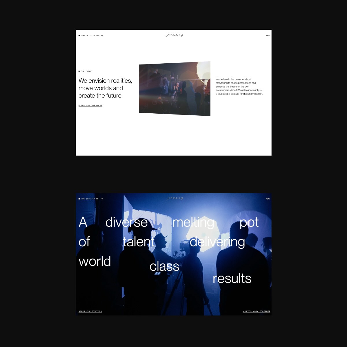 Arqui9 Website Design, powered by Webflow