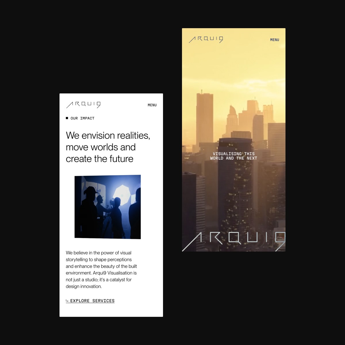 Arqui9 Website Design, powered by Webflow