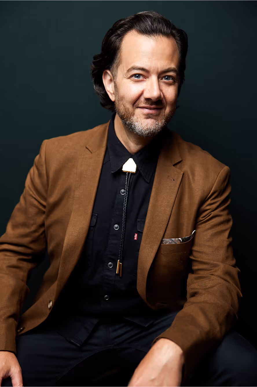 Portrait of John Robert Hatherly, founder and creative director of Chamber.