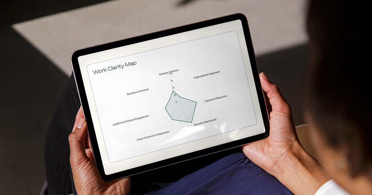 Modo Bio business cards showing purple and white design with "The human side of health technology" tagline and CEO Parker Condit's contact information