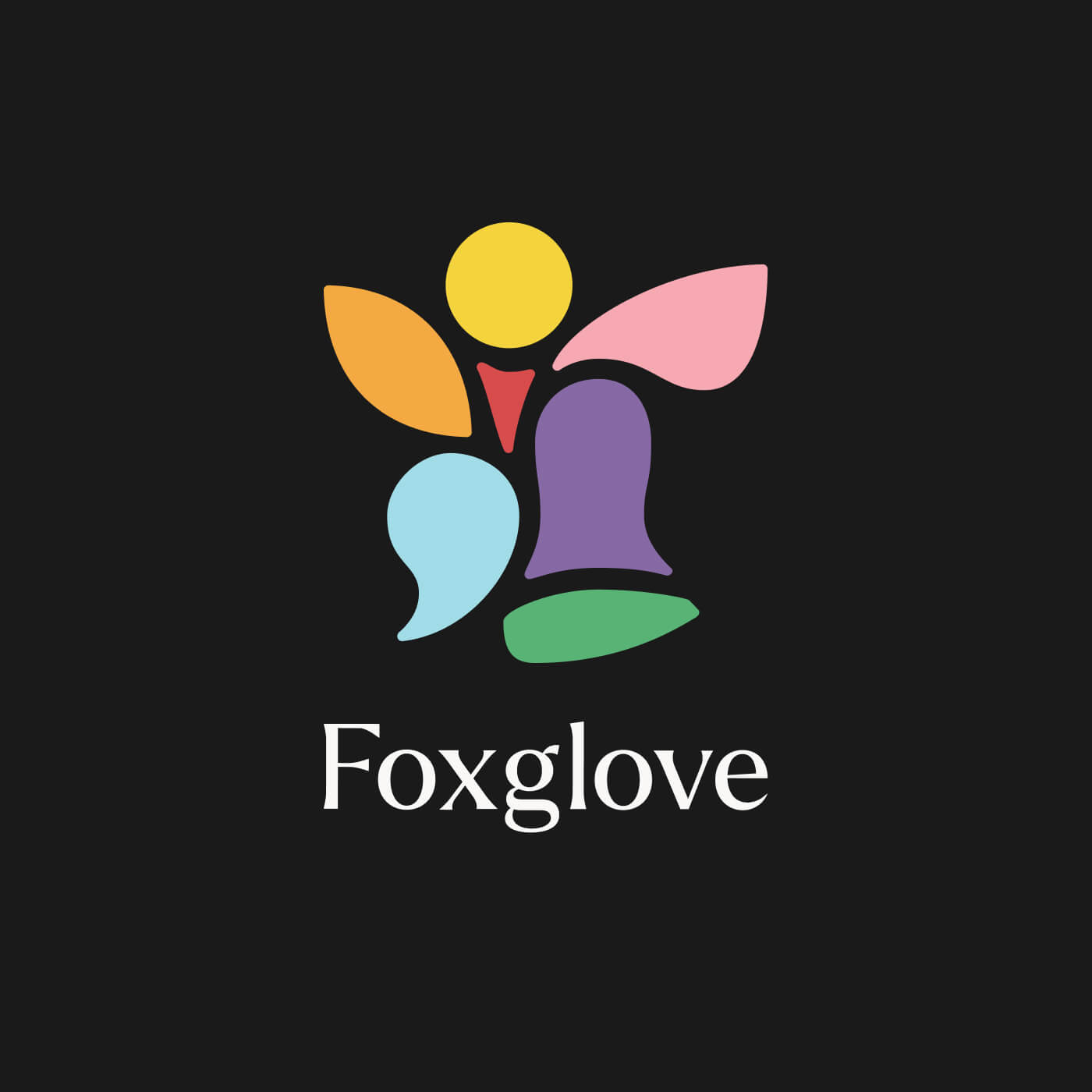 Modern glass office building photographed from below with dramatic blue lighting and geometric patterns