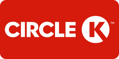 Image of Circle K logo one of the many convenience stores where Klickship's DHL kisoks are located