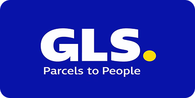 Image of GLS logo. GLS is a shipping company that does GLS domestic shipping