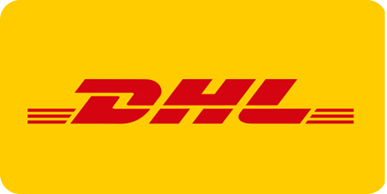 Image of DHL logo. DHL is a shipping company that does DHL itnernational shipping