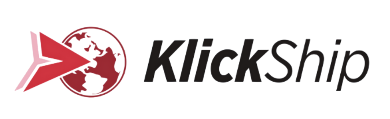 Klickship Logo, Klickship allows user to ship at convenient location with DHL, Canpar and GLS