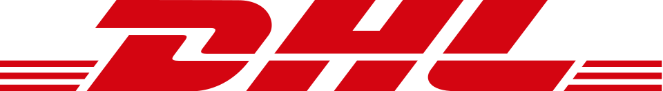 DHL Express logo. Klickship uses DHL for international shipments of DHL envelopes and DHL pacakges