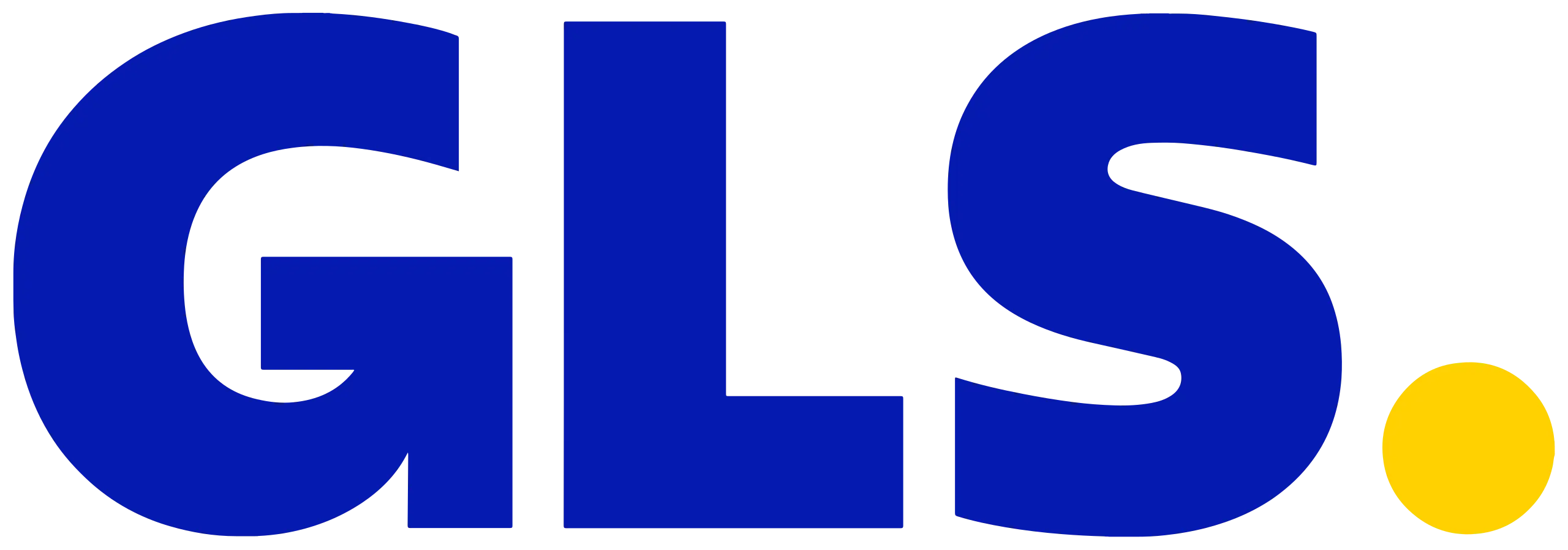 GLS Logo, Klickship is partnered with GLS to offer domestic shipping services