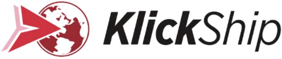 Klickship logo, klickship partners with DHL and GLS to offer convenient national and international shipping optiosn