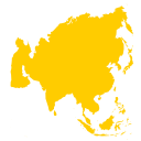 Asia Icon to represent DHL shipping prices to that continent