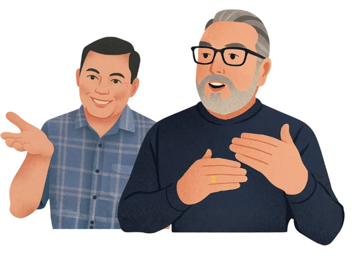 Sam Gong and Rob Moyer, contributors to Running AI-Native Partnerships