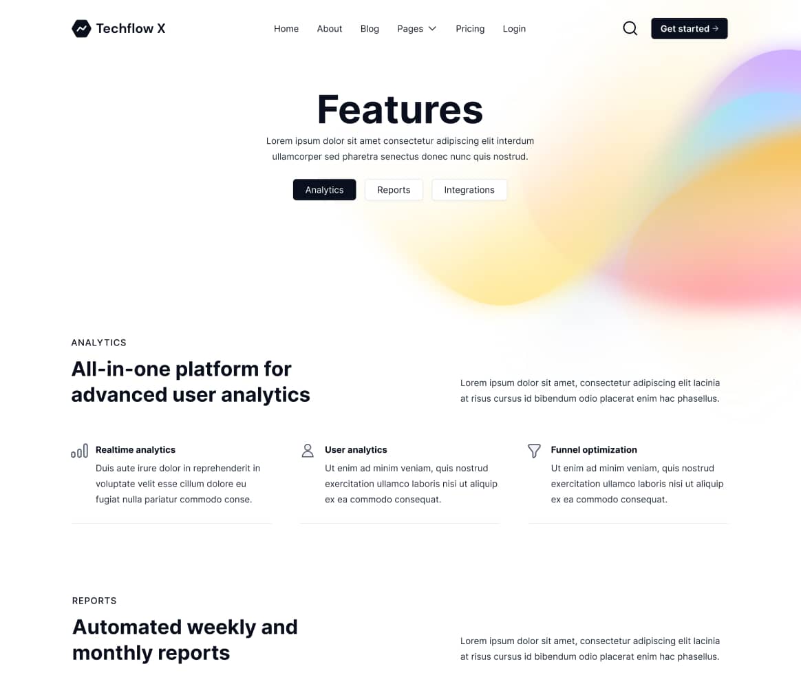 Techflow X - Features V2 Page - Multi-Layout Saas Webflow Template
